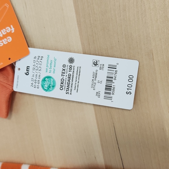 NWT Carter's baby Sz 6M onesie pumpkin Halloween outfit - Picture 4 of 5